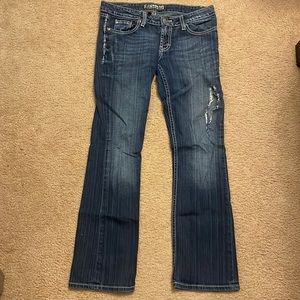 Womens BKE Sabrina Distressed Bootcut Jean. Size 28 x 31 1/2